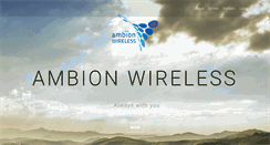 Desktop Screenshot of ambionwireless.com