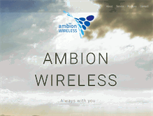 Tablet Screenshot of ambionwireless.com
